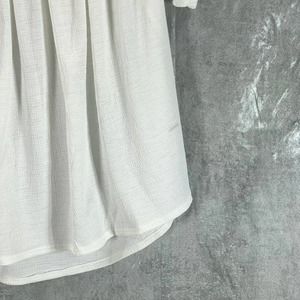 Haut Femme INC International Concepts - Manches 3/4 - Blanc Lavé - Taille M - Neuf Avec Étiquettes